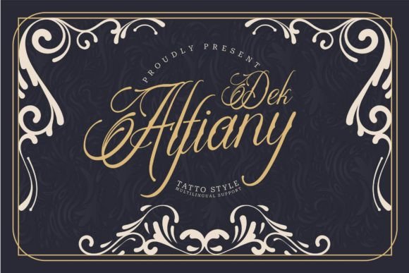 Alfiany Dek: Elevate Your Designs with Tattoo Script Style