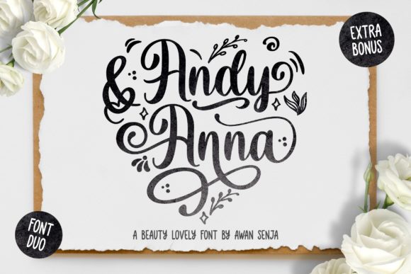 Andy & Anna: Elevate Your Design with Elegant Script
