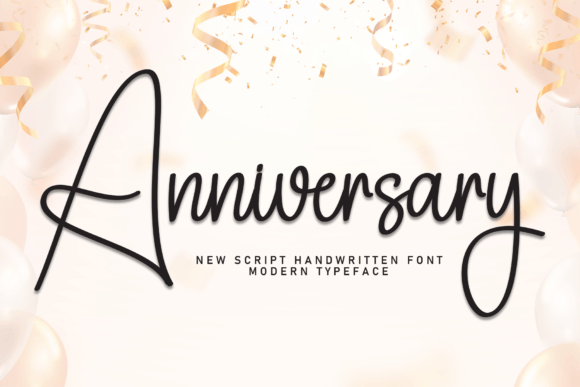 Anniversary: Elevate Your Designs with Elegant Script Typography