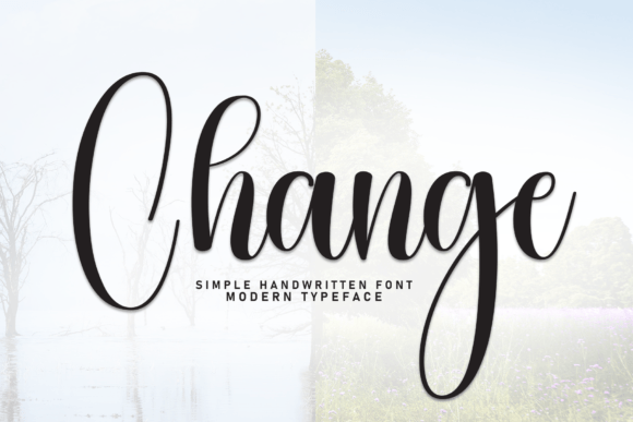 Change: The Elegant Script Font for Modern Design