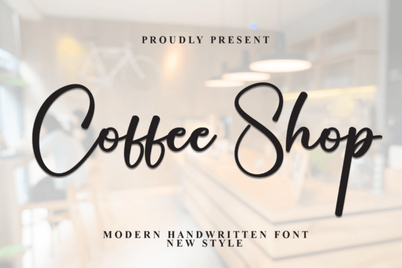 Coffee Shop: Elegant Script for Modern Design