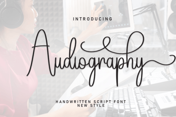 Discover Audiography: The Handwritten Font for Authentic Branding