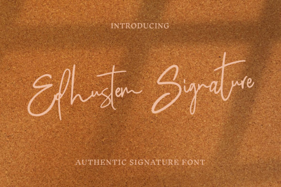 Edhustem Signature: A Modern Script for Elegant Branding