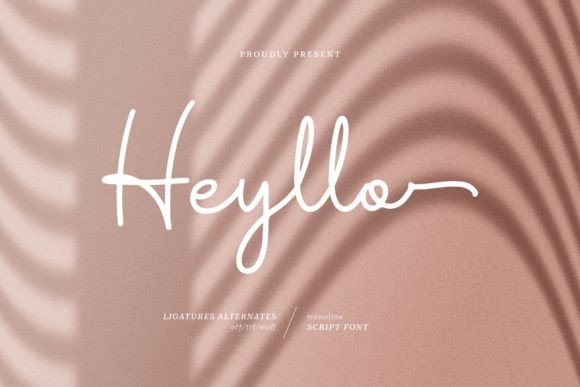 Heyllo: The Monoline Script for Modern Branding
