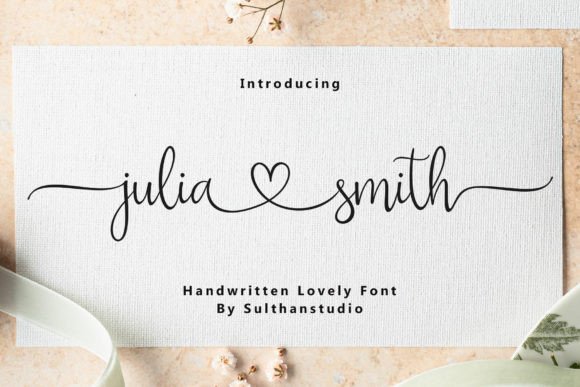 Julia Smith: A Script Font for Elegant Design