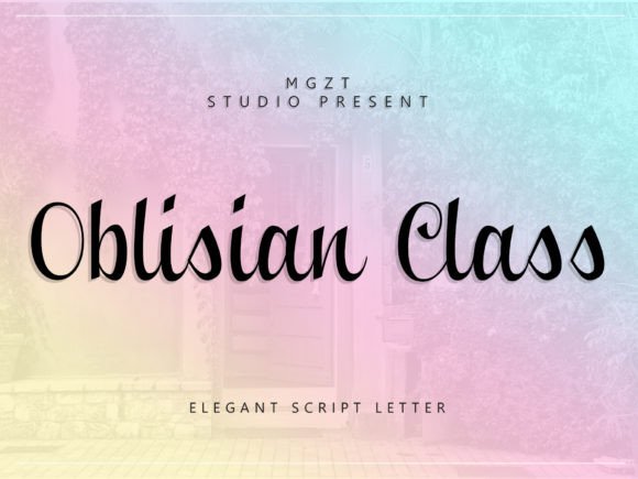 Oblisian Class: Elevating Design with Elegant Script Typography