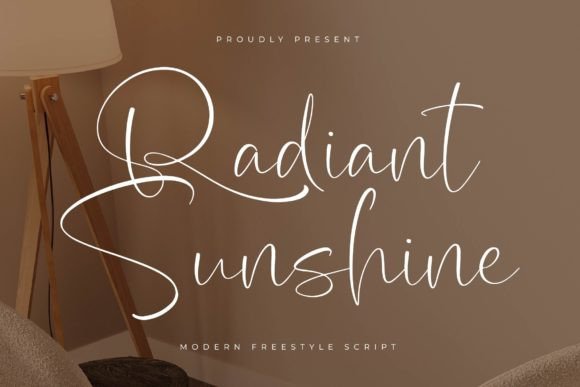 Radiant Sunshine: Elevate Your Design Projects with Modern Freestyle Script