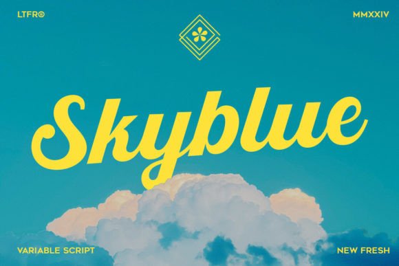 Skyblue Script: Elevating Modern Typography