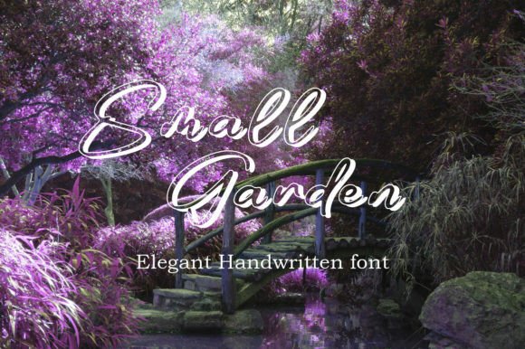The Elegance of Small Garden: A Designer's Script Font