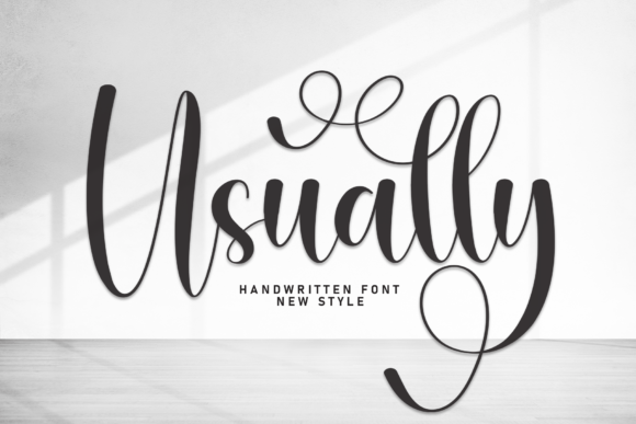 Usually: Elevating Designs with Elegant Script Typography